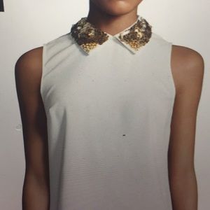 Trinaturk Dazzling cocktail amaranth sequin Blouse